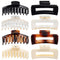 laxizar 8 Pack Claw Clip Hair Clips, 4.3 Inch Rectangular Hair Clips for Women and Girls