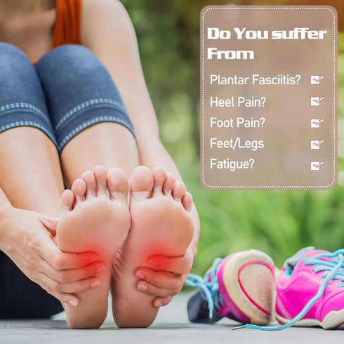 2 Pairs Memory Foam Insoles, Full-Foot Responsive Cushioning, Plantar Fasciitis Insoles for Women and Men