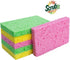 SCRUBIT Cellulose Scrub Sponge - 6 Pack Kitchen Cleaning Sponges for Dishes, Pans, Pots & More - Colors May Vary