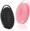 Silicone Body Scrubber, 2 Pcs Exfoliating Shower Scrubber, 2 in 1 Silicone Brush for All Skin Men Women Kids