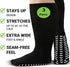M.B. Leaf Extra Wide Socks for Swollen Feet,Bariatric Socks, Non Slip Cast Sock Diabetic Edema Hospital Oversized