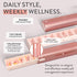 Pretty Pill Box Set - Compact Daily Pill Organizer for Vitamin Management, Travel Essentials for Women & Men - Rose