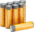 Amazon Basics 8-Pack AA Alkaline Batteries, High-Performance, 1.5 Volt, 10-Year Shelf Life