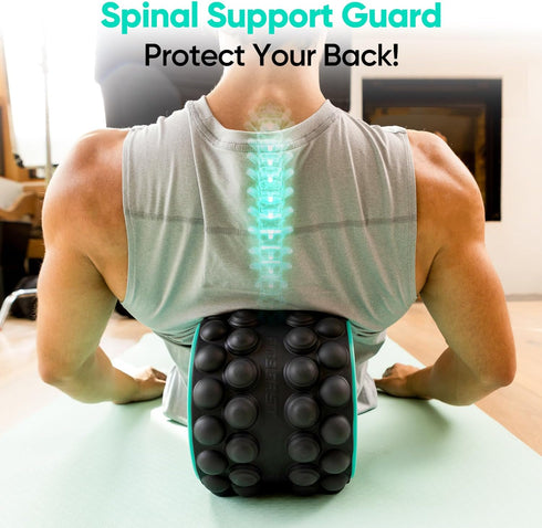 FitBeast Back Stretcher, Back Cracker & Roller, Back Pain Relief Product, Yoga Wheel, Foam Roller for Back Stretching &