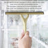 Shower Squeegee for Glass Doors, Stainless Steel Window Squeegee, Non-Slip Handle for Bathroom and Tile Cleaning