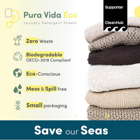 Laundry Detergent Sheets - 36 Sheets (up to 72 Loads), Fresh Linen Scent, Eco-Friendly