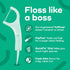 Plackers Micro Line Dental Floss Picks, Fold-Out FlipPick, Tuffloss, 90 Count (6 Pack), Fresh Mint Flavor