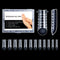 NMKL38 120Pcs Dual Forms Full Cover Nail Tips, Upper Arched Extension Mold (Mold A)