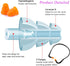 Band Earplugs Hearing Bands - Lightweight Silicone Ear Plugs for Construction Work, Sleeping, Concerts, Shooting,