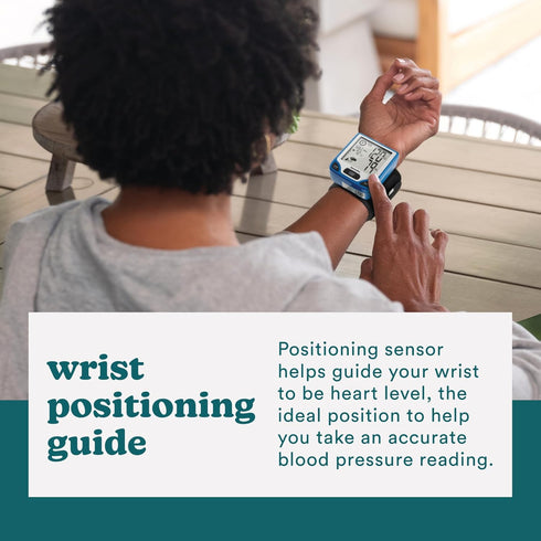 Homedics Blood Pressure Monitor - Automated Wrist Machine for Home Use, Stores up to 120 Readings