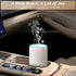 Parquix 7 2 20mL Portable Waterless Essential Oil Diffuser Starter Kit with Lights for Home Car and Office, Compact