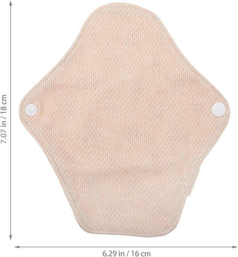 TOPPERFUN 4PCS Reusable Cotton Menstrual Pads Women Sanitary Nursing Pads Washable Soft Breathable Feminine Care