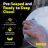 Squeezzee Soap Filled Scrubber Sponges 2-Pack - Non Scratch Scrubbing Sponge with Built-in Dishwashing Liquid Dish Soap, Double Sided Kitchen Cleaning Scrubbers, Up to 300 Washes Per Sponge by Squeezzee The Soap Filled Sponge