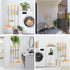 Batur Broom Holder Wall Mount, 4 Pack Anti-Slip Mop and Broom Organizer, Adhesive Hanger for Bathroom Kitchen Laundry