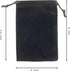 AEAOA Gift Bags, Pack of 25 Pieces, 6" X 4" Velvet Drawstring Jewelry Pouches for Treats and Favors (Black)