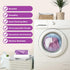 HOMEXCEL Microfiber Cleaning Cloths - 6 PK, Lint-Free, Reusable, Purple, 16x14" for Glass, Windows, Mirrors