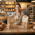 Sowinvent 50 Count, 50% 15.7 10.2 5.1 Packaging Extra Large Bread Bags for Homemade, Thicker Sourdough Paper With Ties
