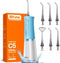 Bitvae C5 Cordless Water Flosser for Teeth, IPX7 Waterproof, 3 Modes, 6 Jet Tips, USB Rechargeable - Sky Blue