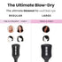 Tangle Teezer Ultimate Blow Dry Brush, Vented Hair Brush for Quick & Easy Blowout, Jet Black