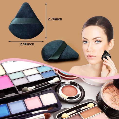 9 pcs Powder Puff Face Makeup Sponge, Triangle for Loose Powder Cosmetic Foundation Beauty Blender