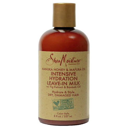 SheaMoisture Hydration Hair Milk with Manuka Honey and Mafura Oil, 8 oz for Dry Hair