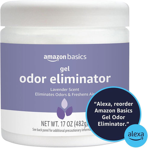 Amazon Basics Gel Odor Eliminator, Lavender, 1.06 Pound (Pack of 1)