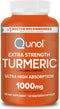 Qunol Turmeric Curcumin Supplement, 1000mg Turmeric with Ultra High Absorption, Joint Support, Extra Strength, 150