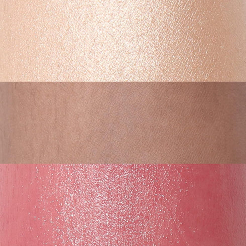 FOCALLURE 3 Pcs Cream Contour Sticks with Highlighter, Bronzer & Blush, Non-greasy Long-wear Face Makeup, LIGHT-MEDIUM