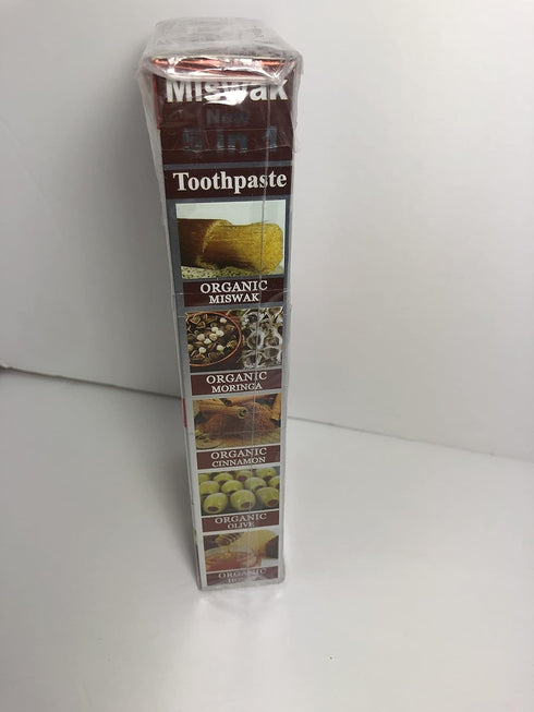Essential Palace Miswak Natural Honey & Moringa Herbal Toothpaste, Pack of 2 (6.5 oz.)
