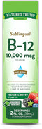 Nature's Truth Sublingual Vitamin B-12, 10,000 Mcg, Fast Acting Liquid, Natural Berry Flavor, 2 Fluid Ounce