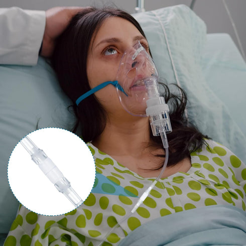 15pcs Oxygen Tubing Connector, 360-Degree Rotation Tubing Swivel Connector for Oxygen Cannula Hose