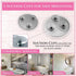 MIRRORVANA 20X & 15X Magnifying Mirror Set - Compact & Travel Ready Makeup Mirror with 3 Suction Cups, Sizes: 6" and 4".