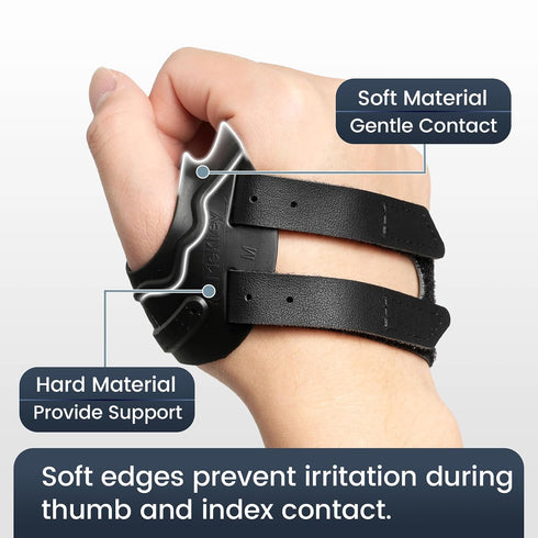 Mekiley CMC CMC Thumb Support Brace - with Firm Supportive Wrist Strap, Dual Density Thumb Brace Stabilizes Joint, Pain