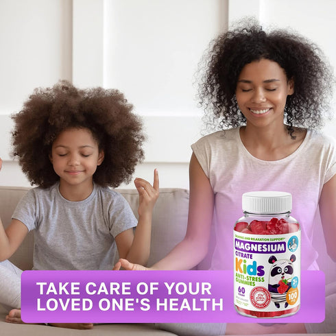 DR. MORITZ Sugar-Free Calm Magnesium Gummies for Kids and Adults - Magnesium Citrate Gummies (60 Count, Raspberry)