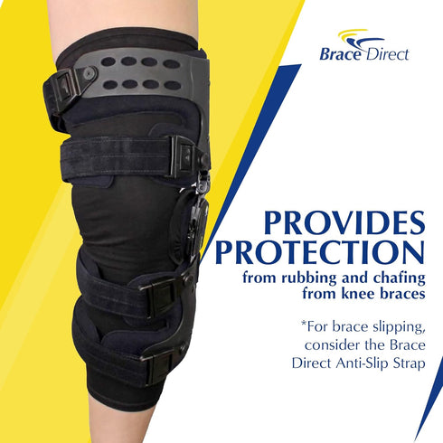 Brace Direct Knee Brace Undersleeve - Compression Liner for Orthopedic Knee Supports, Non-Slip Breathable Sleeve (SM/MD)