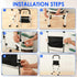 Tcwhniev Stand Assist, Mobility Standing Aid Rail, Adjustable Height Senior Mobility Standing Aid Rail, Nonslip Support