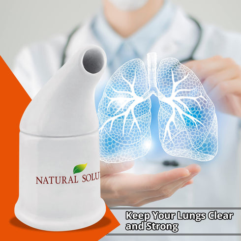 Natural Solution Himalayan Salt Inhaler Ceramic with Himalayan Pink Salt A Simple and Natural Way to Enjoy a Refreshing