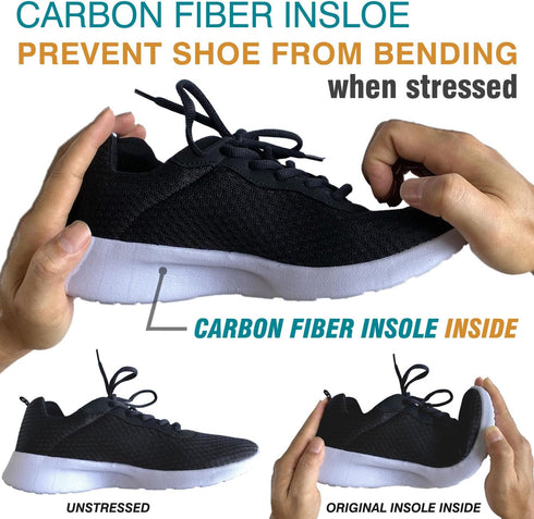 Rigidus,Arthritis,1 29.5cm(Men 13/Women 14) Morton's Extension Orthotic,Carbon Fiber Insole,Rigid Foot Support Insert