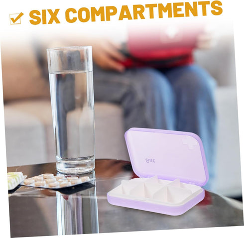 Portable Travel Pill Organizer Case for Daily and Weekly Use