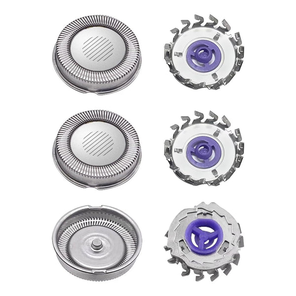 NEW Set of 3 Replacement Shaver Heads for Philips Norelco HQ56, HQ55, HQ4, HQ3 by RazorShop