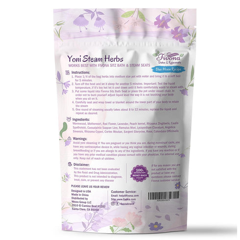 Fivona Yoni Steaming Herbs - Feminine Use and Rituals - 1.76 Ounces for V-Detox, Cleanse, Wash