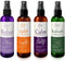 Aromatherapy Mist Linen, Room & Pillow Spray, Set of 4 Natural Air