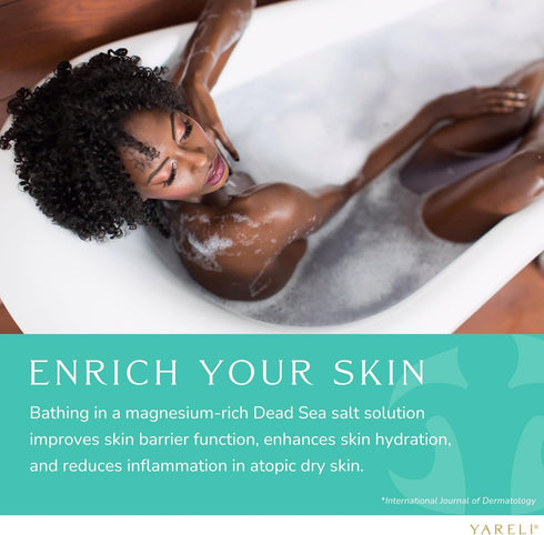 Yareli Dead Sea Bath & Foot Soak, Lavender Magnesium Bath Salt Flakes, 5lbs with Over 250,000mg of Elemental Magnesium