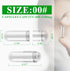 wananfu Size 00 Empty Capsules - Vegetarian (100 Count) Bundle with Micro Lab Spoon