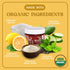MOOM Organic Brazilian & Bikini Wax Kit, Hair Removal Glaze with Cucumber & Green Tea, Ideal for Sensitive Skin,
