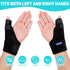 Trigger Thumb Splint - Thumb Spica Support Brace for Pain Relief, Sprains, Arthritis, Tendonitis (Black)
