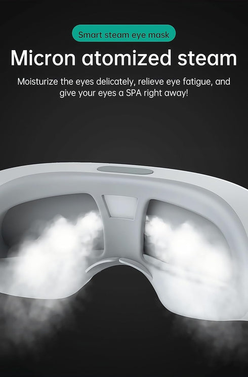 Talzpro 2 Eye Steamer for Dry Eye, Steam Therapy Mask Levels, Adjustable Steam Eye Massager with Heat, Smart Hot & Cold