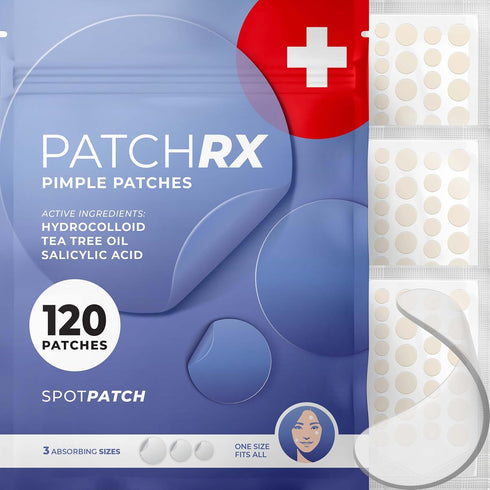 KEYCONCEPTS Salicylic Acid Pimple Patches (120 Pack) with Tea Tree Oil - Zit Patch & Pimple Stickers for Skin Care