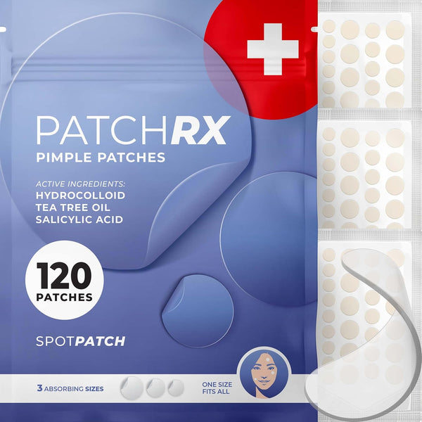 KEYCONCEPTS Salicylic Acid Pimple Patches (120 Pack) with Tea Tree Oil - Zit Patch & Pimple Stickers for Skin Care