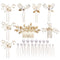 inSowni 26 Pack Gold Wedding Bridal Hair Side Combs + U Shaped Hair Pins Clips for Women Girls Bridesmaids